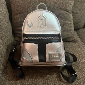 The Mandalorian Star Wars Mando Loungefly Backpack Disney